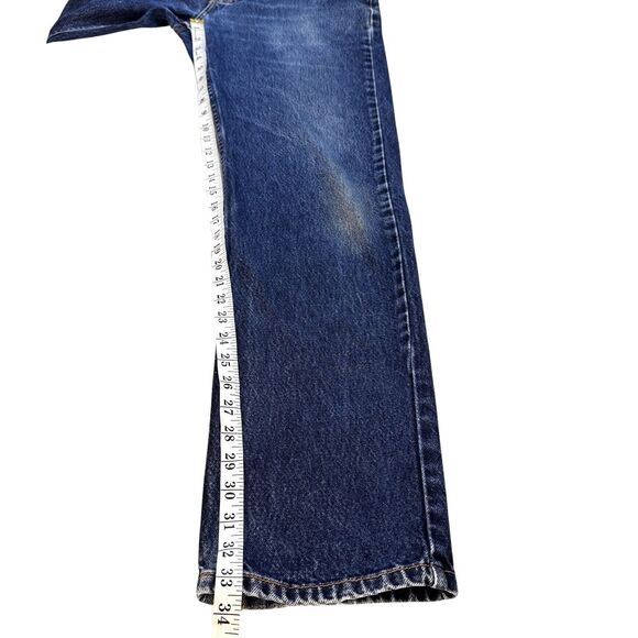 Levi’s 505 Straight Jeans Men’s Size 32 X 34 Zip Fly Red Tab 100% Cotton - Picture 9 of 10